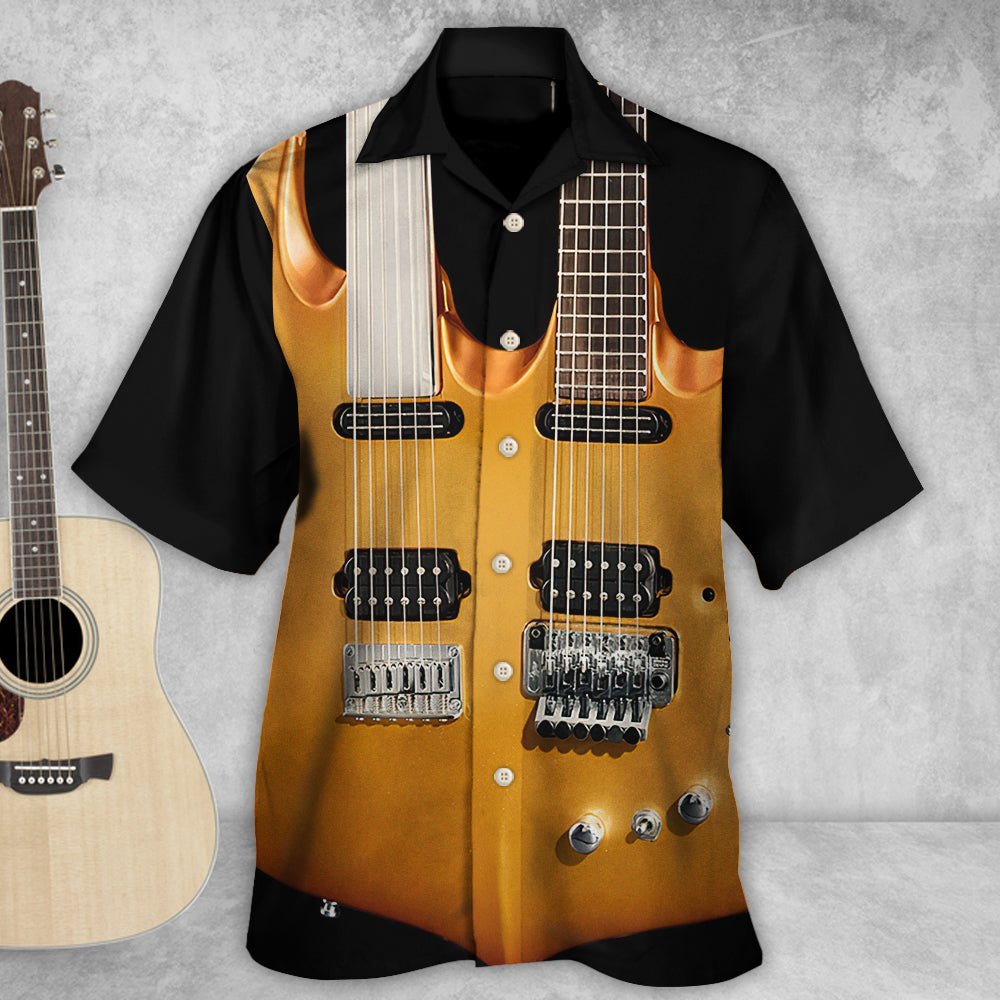 Guitar Electric Guitar Double - Hawaiian Shirt - Reefox