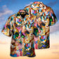 Cat Funny Art Lover Cat Colorful Mixer Style - Hawaiian Shirt - Reefox