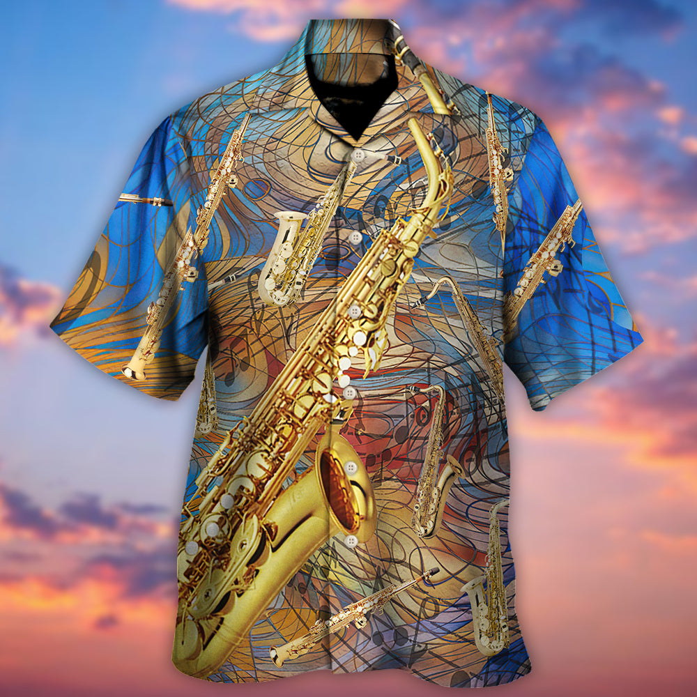 Saxophone Music See The Sound - Hawaiian Shirt - Reefox