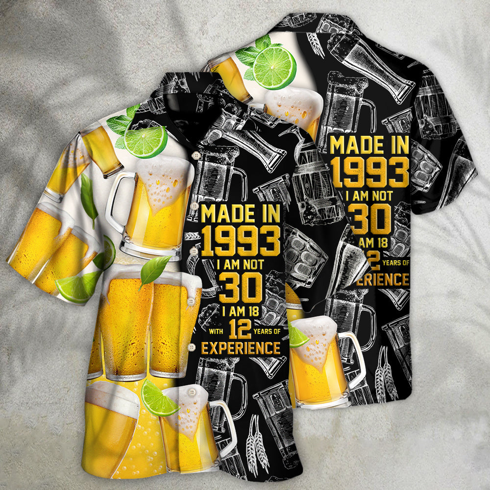 Beer Drinking Beer So Cool Made In 1993 - Hawaiian Shirt - Reefox