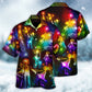 Christmas Family Happy Love Tree Neon Light Style - Hawaiian Shirt - Reefox