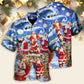 Christmas Santa Snow Night Merry Xmas - Hawaiian Shirt - Reefox