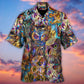 Owl Wild Animal Neon Colorful - Hawaiian Shirt - Reefox