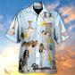 Dog Grooming Shower Happy In Bathroom - Hawaiian Shirt - Reefox