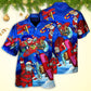 Christmas No Reindeer Any More Santa Loves Airplane Magic Night - Hawaiian Shirt - Reefox