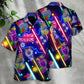 Cocktail Happy Party Bar Pavlova Cocktail Neon Style - Hawaiian Shirt - Reefox