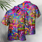 Hippie Magic Trippy Mushroom Awesome - Hawaiian Shirt - Reefox
