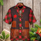 Christmas Santa Cowboy Vintage Style - Hawaiian Shirt - Reefox