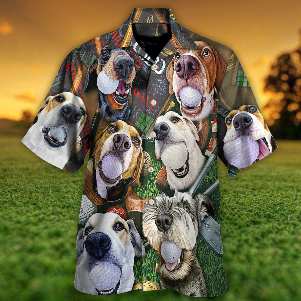 Golf Beach Sports Dog Beach Golf - Hawaiian Shirt - Reefox