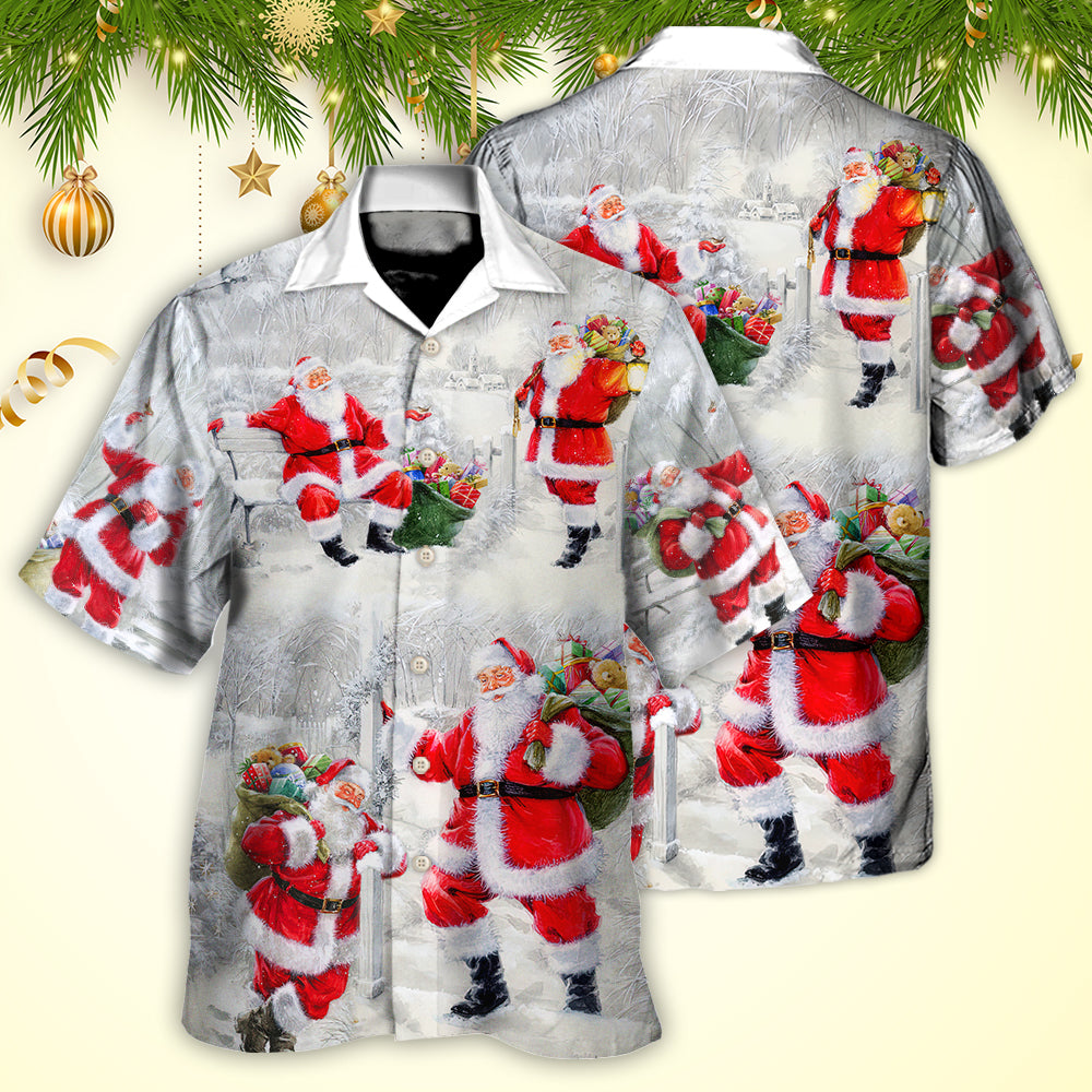 Christmas Santa Is Always With You Art Style - Hawaiian Shirt - Reefox