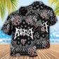 Atheist Black And White Paisley Pattern - Hawaiian Shirt - Reefox