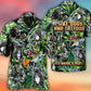 Skull And French Bulldog Tatoo Smoke Tropical - Hawaiian Shirt - Reefox