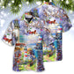 Lighthouse Christmas Santa Through The Storm - Hawaiian Shirt - Reefox