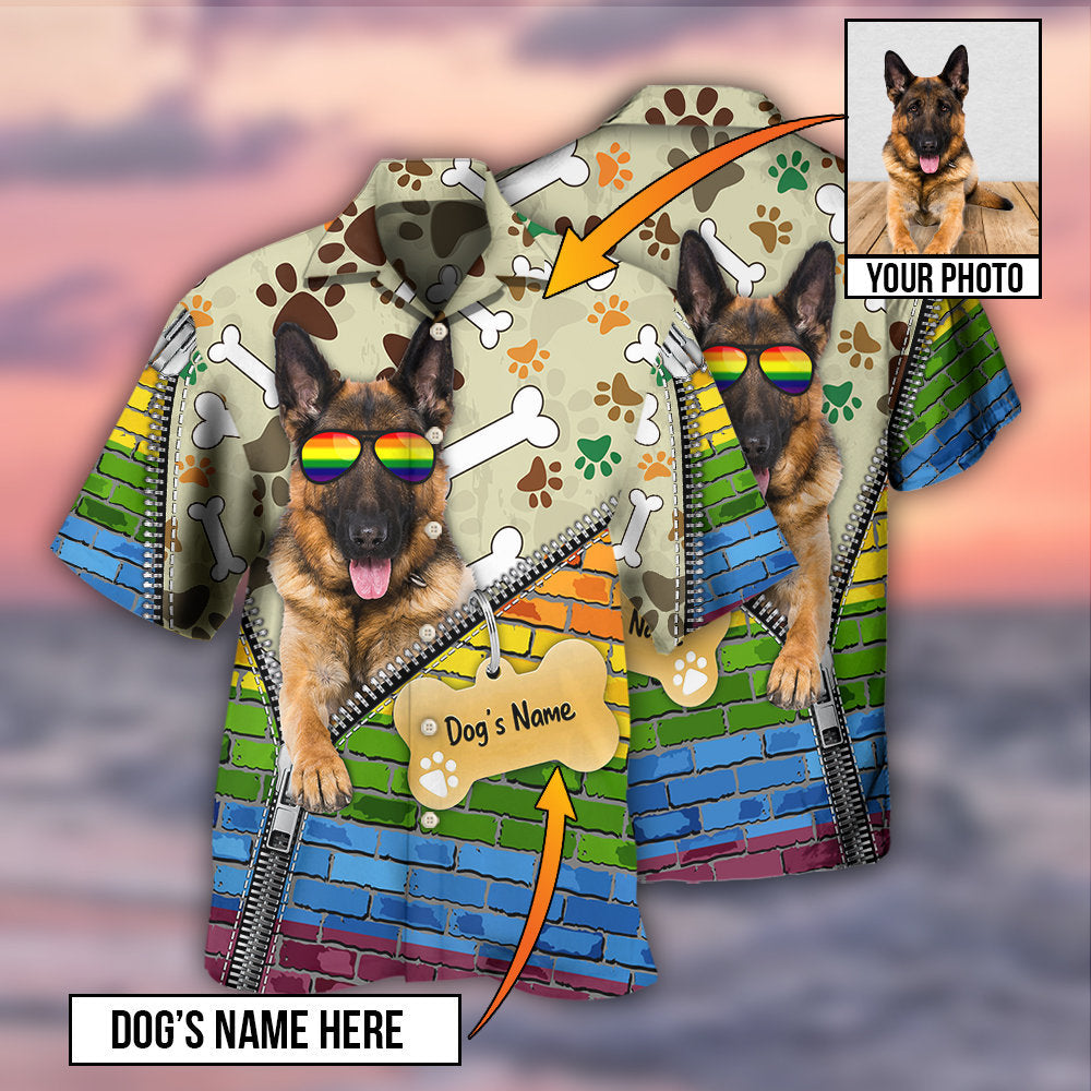German Shepherd Dog Various Style Custom Photo Personalized - Hawaiian Shirt - Reefox
