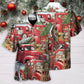 Christmas Red Truck With Xmas Tree And Little Puppy - Hawaiian Shirt - Reefox