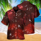 Music Musical Notes And Blurry Lights On Dark Red - Hawaiian Shirt - Reefox