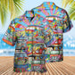 Hippie Van Colorful Art Peace - Hawaiian Shirt - Reefox