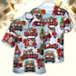 Gnome And Christmas Truck Merry Xmas - Hawaiian Shirt - Reefox