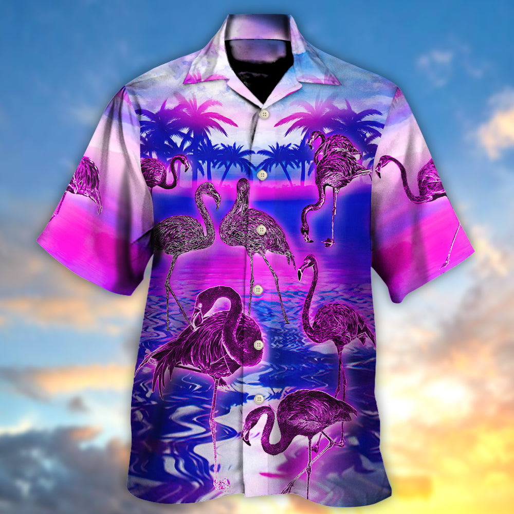 Flamingo - Be A Flamingo In A Flock Of Pigeons - Hawaiian Shirt - Reefox