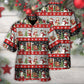 Christmas Santa Claus And Snowman Happy Xmas - Hawaiian Shirt - Reefox