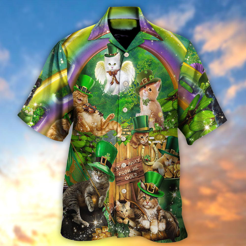 Irish Cat Happy St Patrick's Day - Hawaiian Shirt - Reefox
