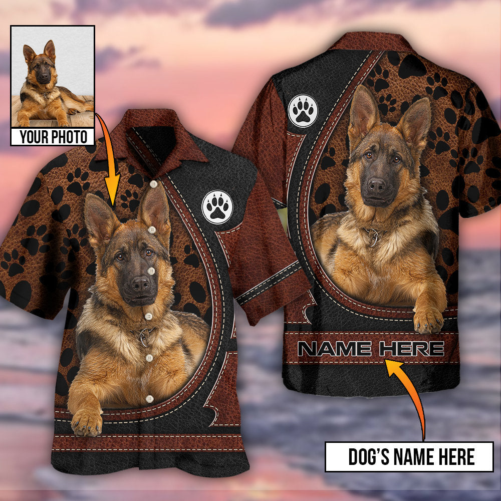 German Shepherd Dog Various Style Custom Photo Personalized - Hawaiian Shirt - Reefox