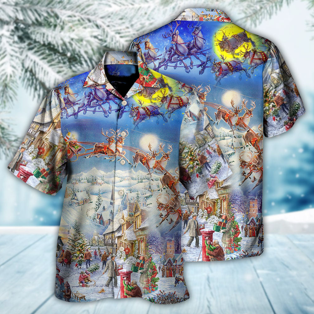 Christmas Be Santa With Reindeer - Hawaiian Shirt - Reefox