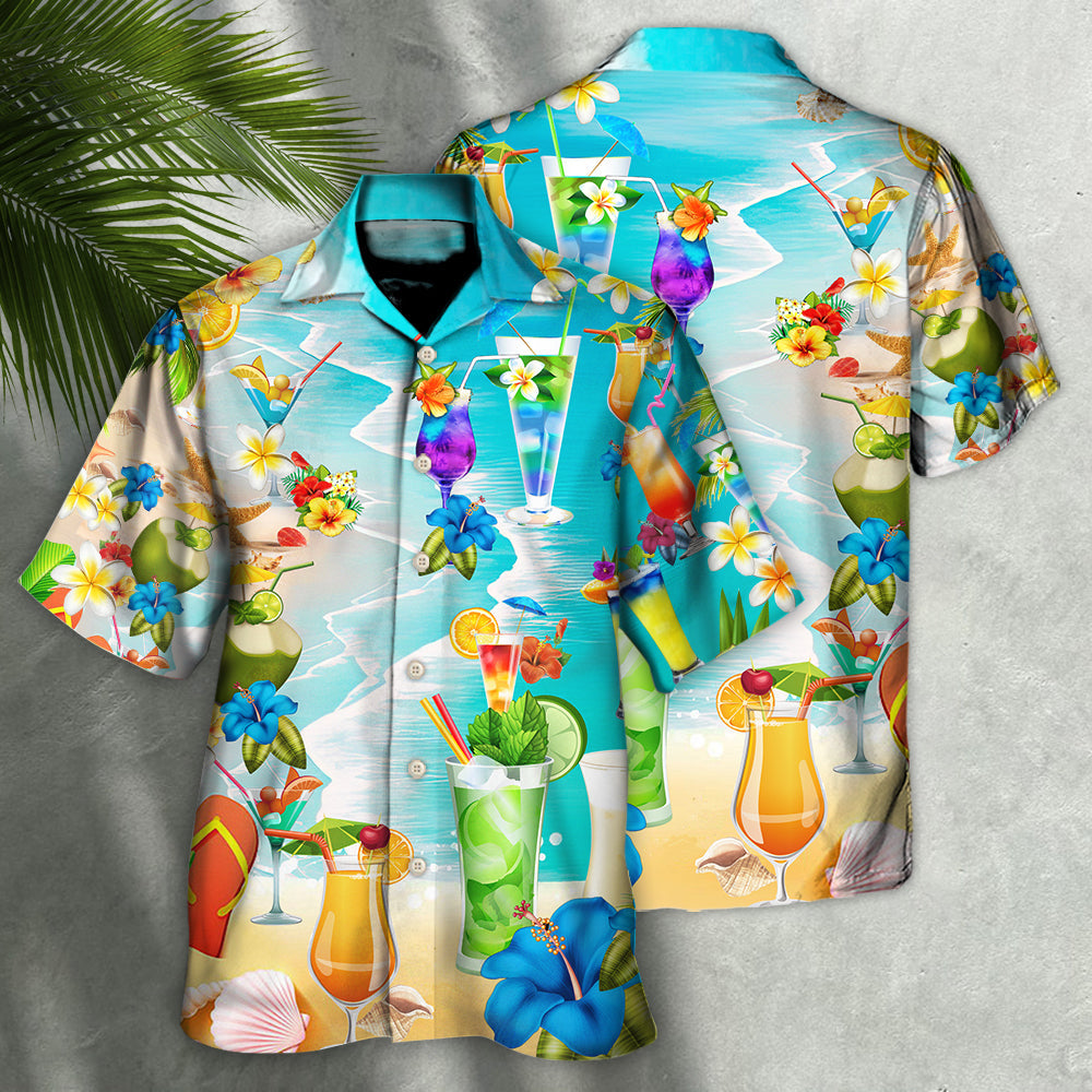 Cocktail Drink Cocktails And Say Aloha - Hawaiian Shirt - Reefox