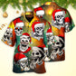 Christmas Bad Santa Skull Love Xmas Galaxy - Hawaiian Shirt - Reefox