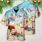 Christmas Santa Play On Beach - Hawaiian Shirt - Reefox