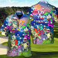 Golf Funny Turtle Playing Golf In The Beach I'd Tap That Golf Lover - Hawaiian Shirt
