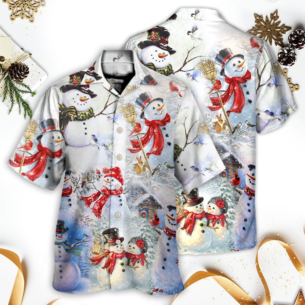Snowman Christmas Merry Xmas - Hawaiian Shirt - Reefox