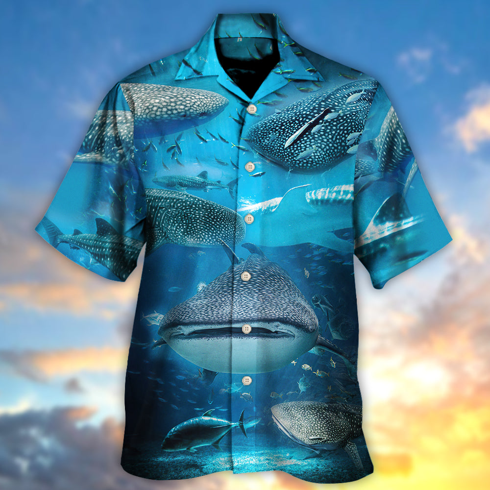 Shark - Swim With Whale Sharks - Hawaiian Shirt - Reefox