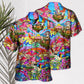 Hippie Mushroom Hallucinogenic Psychedelic - Hawaiian Shirt - Reefox