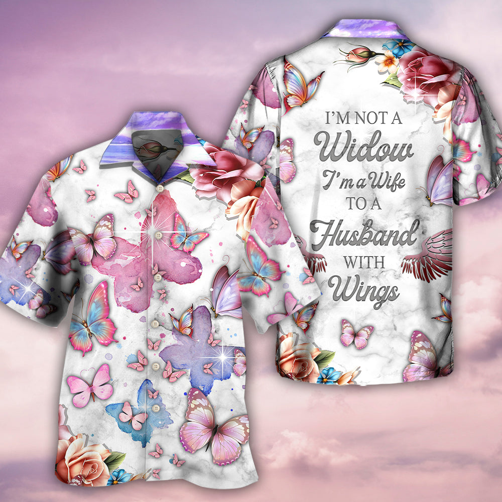 Butterfly I'm Not A Widow - Hawaiian Shirt - Reefox