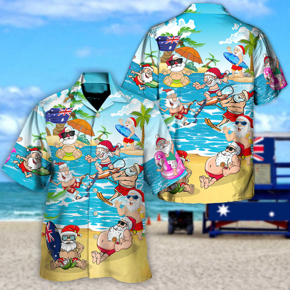 Christmas In July Santa Keeping The Christmas Spirit Alive Year Round - Hawaiian Shirt
