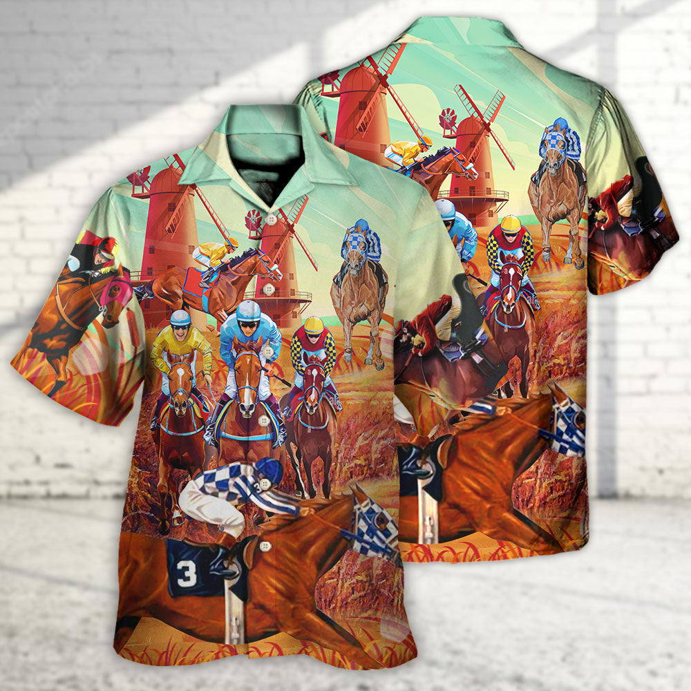 Horse Runs Fast Style - Hawaiian Shirt - Reefox