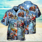 Christmas Santa Driving Happy Holidays - Hawaiian Shirt - Reefox