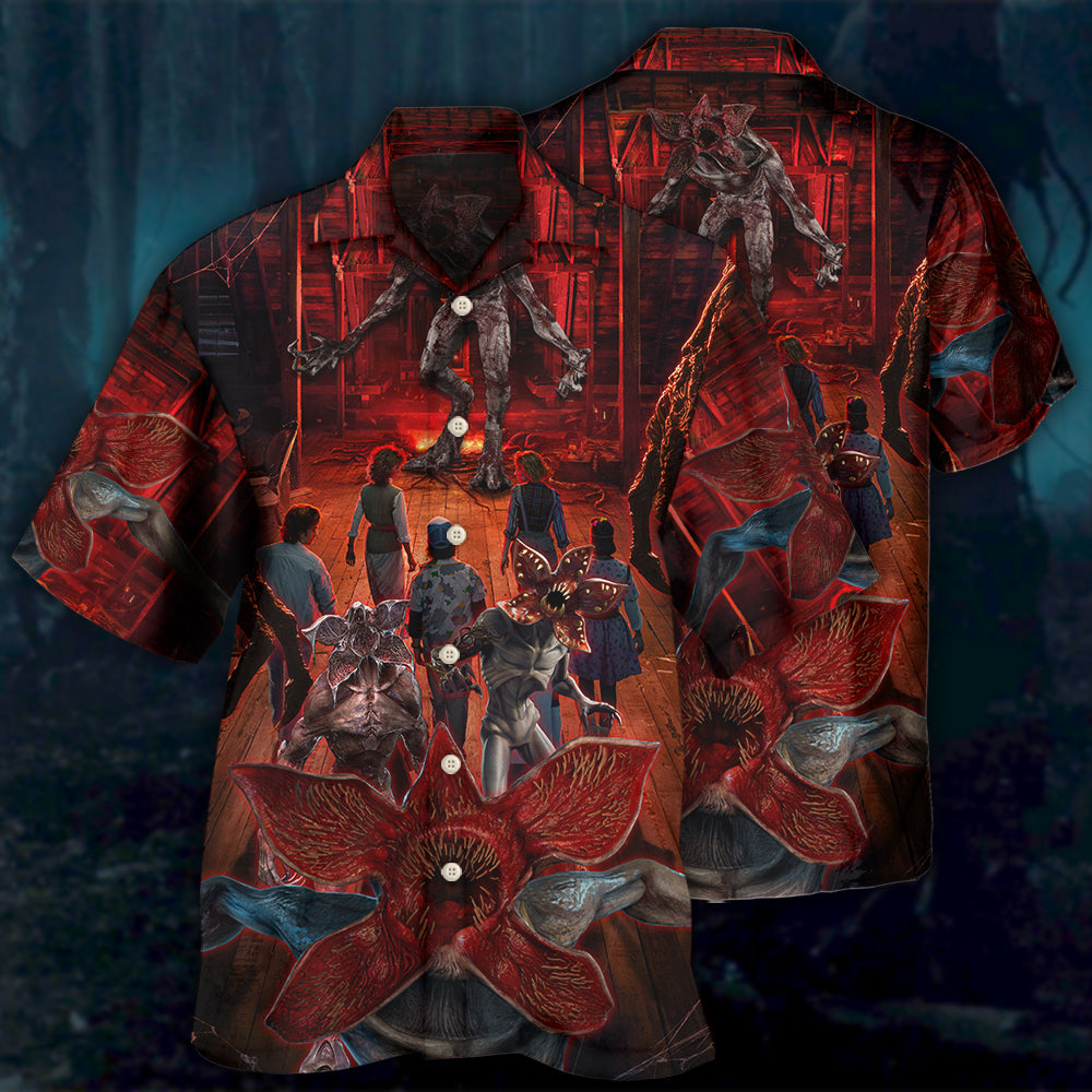 Demogorgon Monster Invading Hawkins - Hawaiian Shirt - Reefox