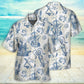 Ocean Life Vintage Sailboat Sea Monster Geographical Maps - Hawaiian Shirt - Reefox