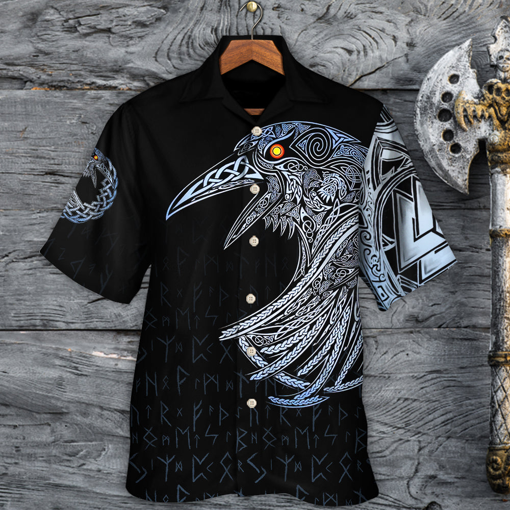 Viking Huginn And Muninn Birds Norse - Hawaiian Shirt - Reefox