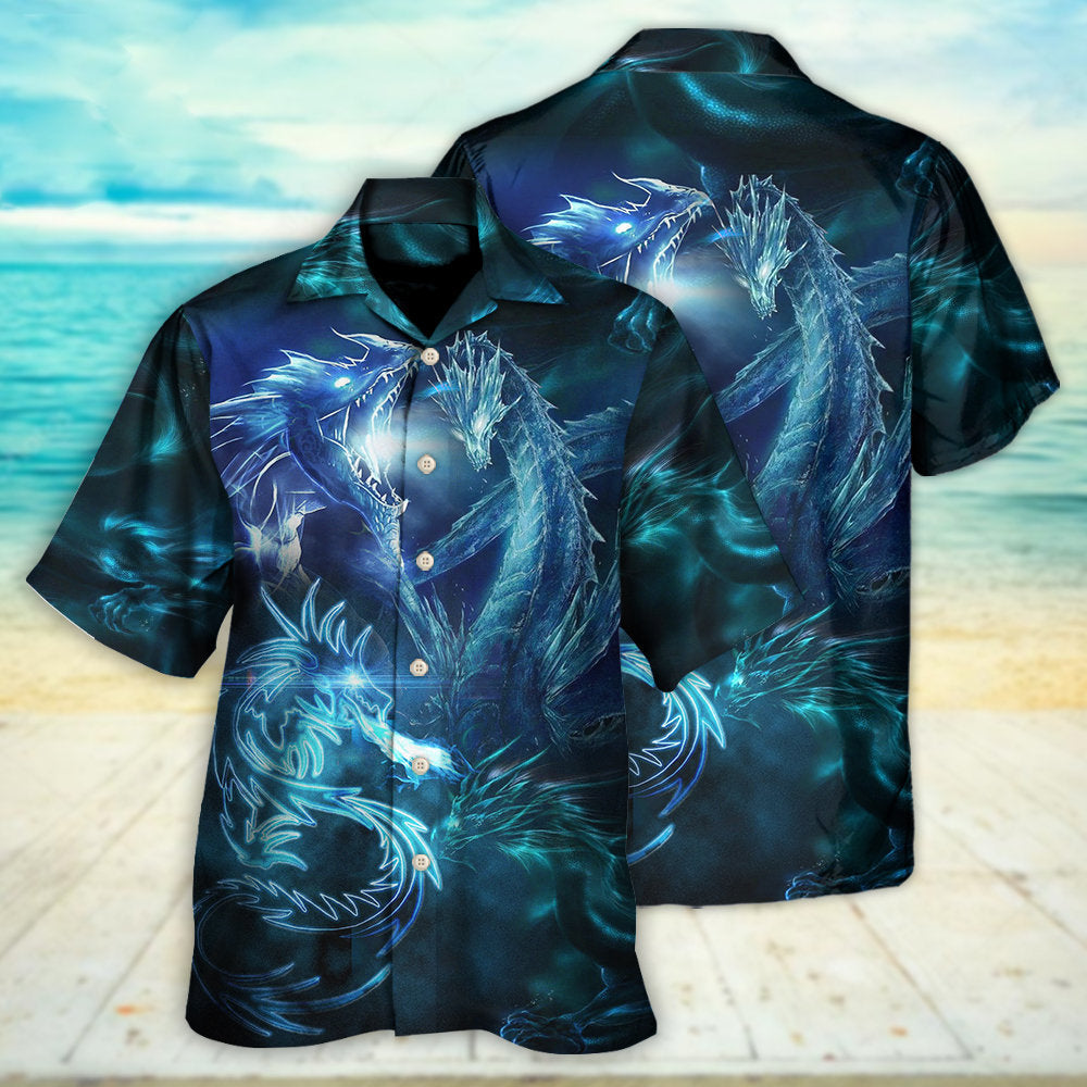 Dragon Neon Lighting Bright Led - Hawaiian Shirt - Reefox