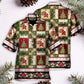 Christmas Santa And Fir-tree - Hawaiian Shirt - Reefox