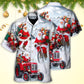 Christmas Having Fun With Santa Claus Gift For Xmas - Hawaiian Shirt - Reefox
