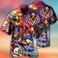 America Independence Day Eagle Lighting - Hawaiian Shirt - Reefox
