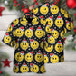 Christmas Smile Happy Face With Santa Hat - Hawaiian Shirt - Reefox