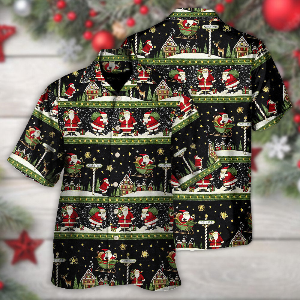 Christmas Santa Claus Big Night - Hawaiian Shirt - Reefox