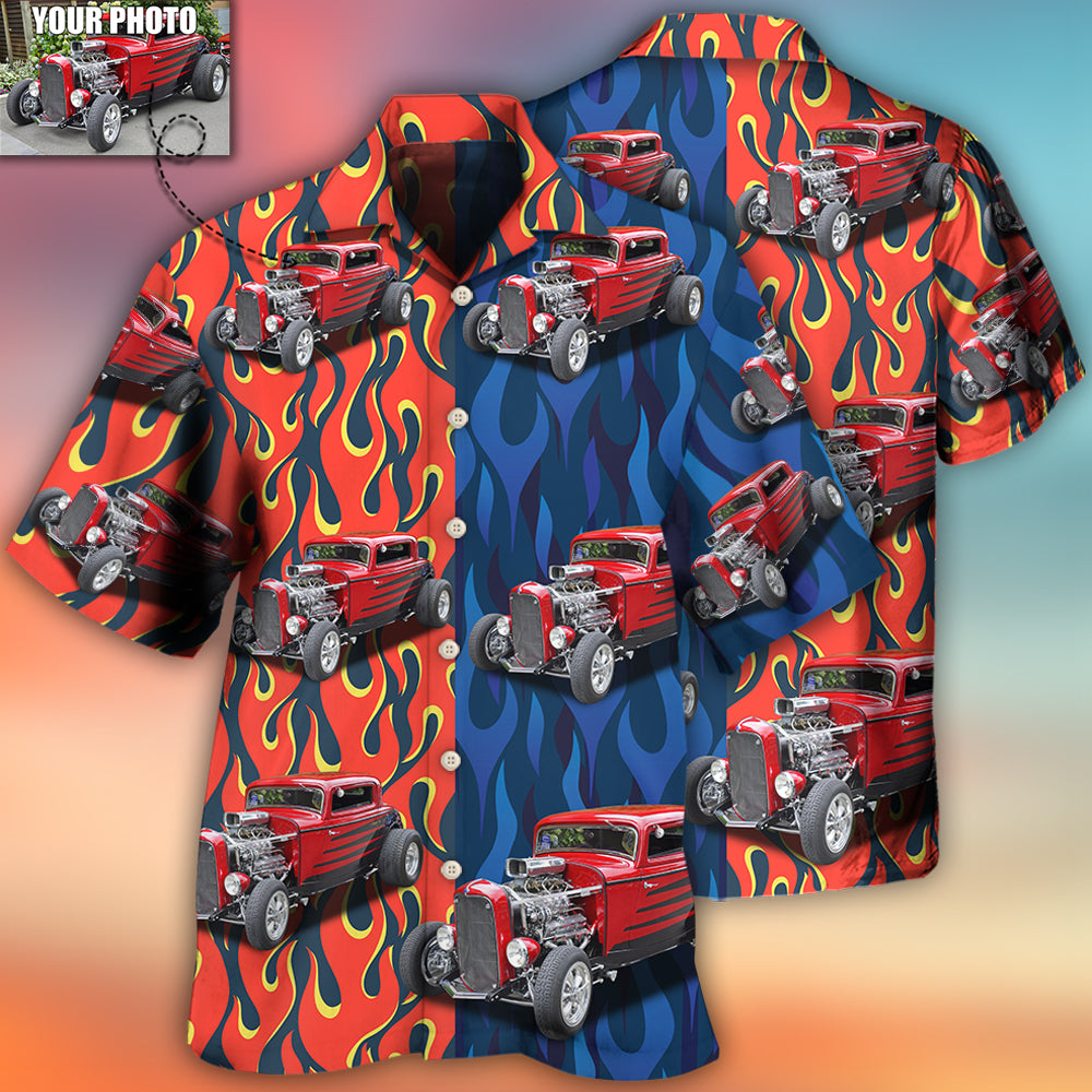 Hot Rod Various Style Custom Photo - Hawaiian Shirt - Reefox