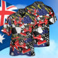 Sloth Racing Formula One Car Racing Australian Vibe - Hawaiian Shirt - Reefox