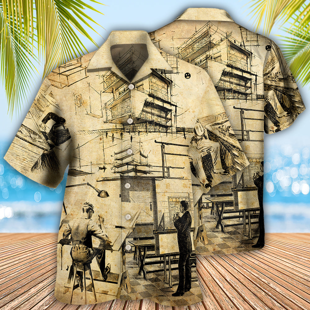 Architect - A Day In The Life Of An Architect - Hawaiian Shirt - Reefox